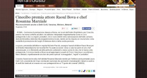Ansa: Cinecibo premia attore Raoul Bova e chef Rosanna Marziale