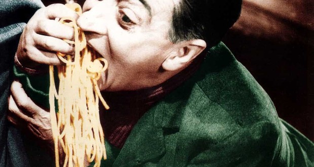 Giovedi 3 Dicembre serata di Cinema e Cibo da Pizzart a Battipaglia  con inaugurazione della mostra “Ciak, si mangia. La storia del cinema a tavola”